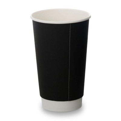 16oz Double Wall Cups - Matt Black (500)