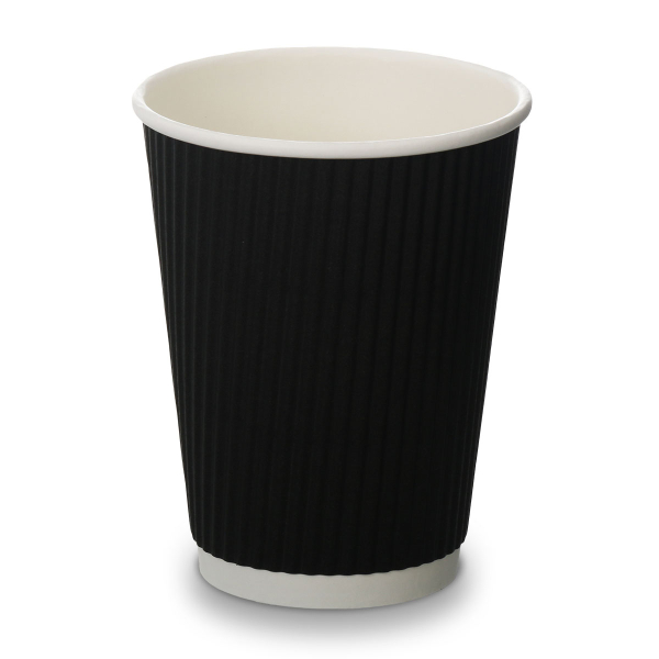 12oz Black Ripple Cups (250)