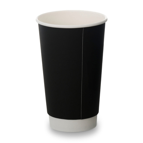 16oz Double Wall Cups - Matt Black (250)
