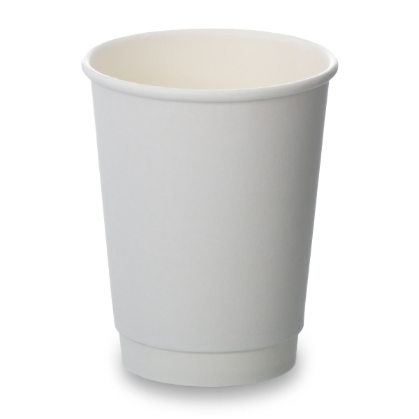 8oz Double Wall Cups - Matt White (250)