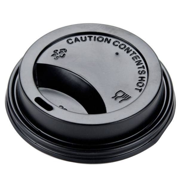 10/12/16oz Black Sip Lids (250)