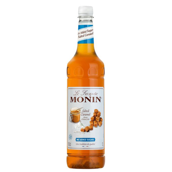 MONIN Salted Caramel No Added Sugar Syrup (1 Litre)