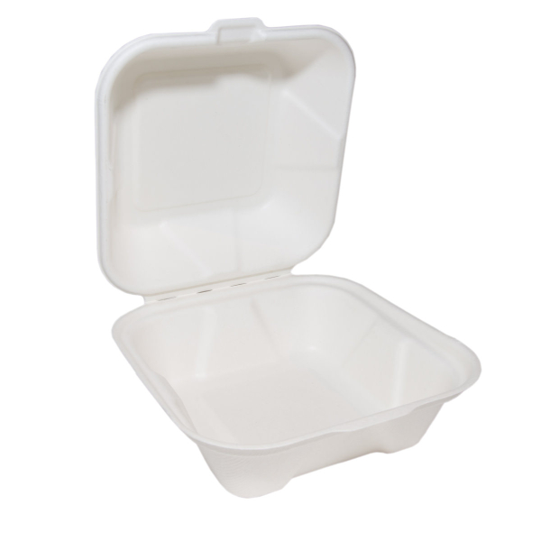 Bagasse Burger Box 6" (125)