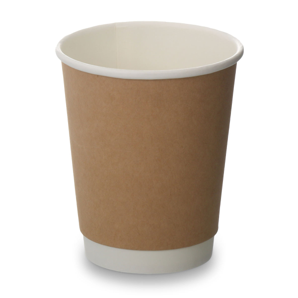 8oz Double Wall Cups - Kraft (250)
