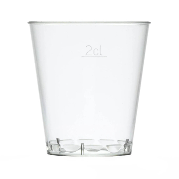 1oz Clear Plastic Shot Glass (1000)