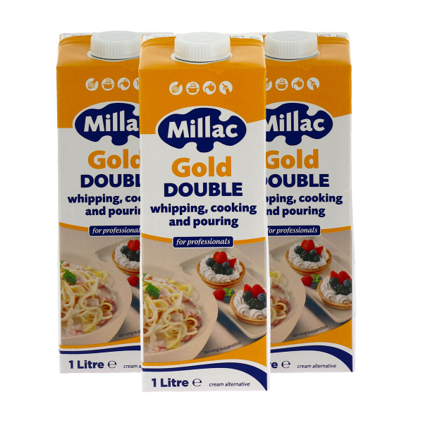 Millac Gold Double Cream (12 x 1 Litre)