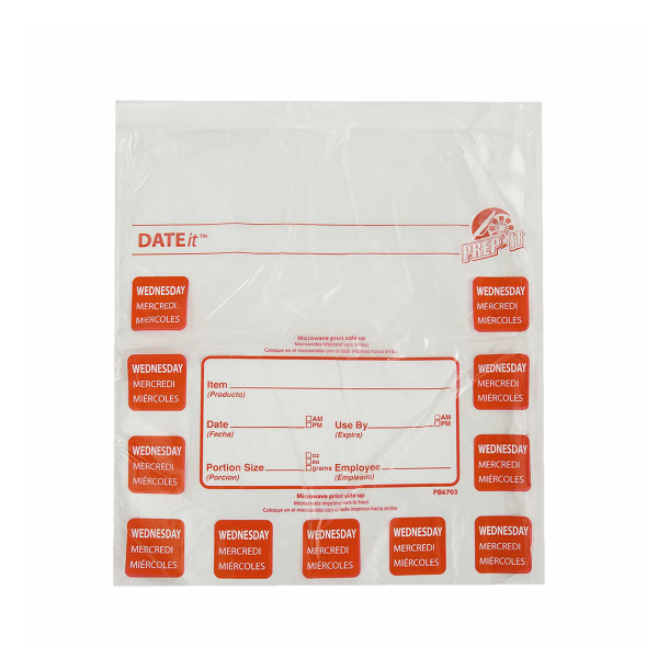 Day of the Week Food Portion Bags - Wednesday (2000)