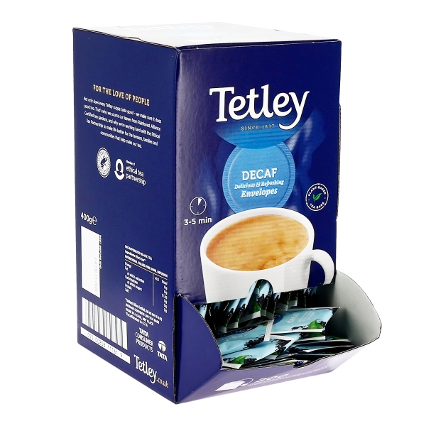 Tetley Decaf Tag and Envelope Tea Bags (200)
