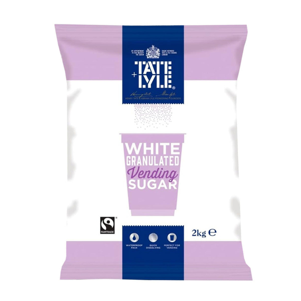 Tate & Lyle White Granulated Vending Sugar (6 x 2kg)