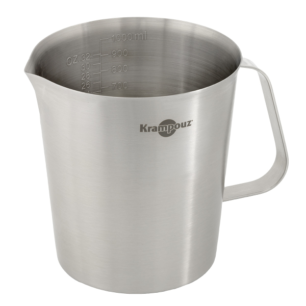 Krampouz Milk Frothing Foaming Jug (1000ml)