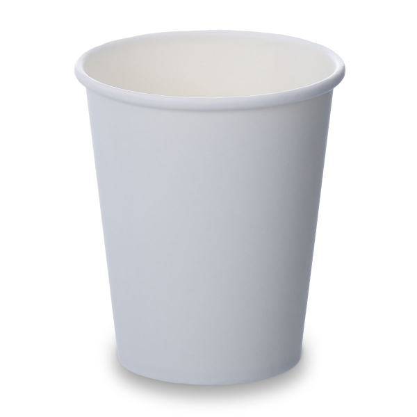 8oz Single Wall White Paper Cups (250)